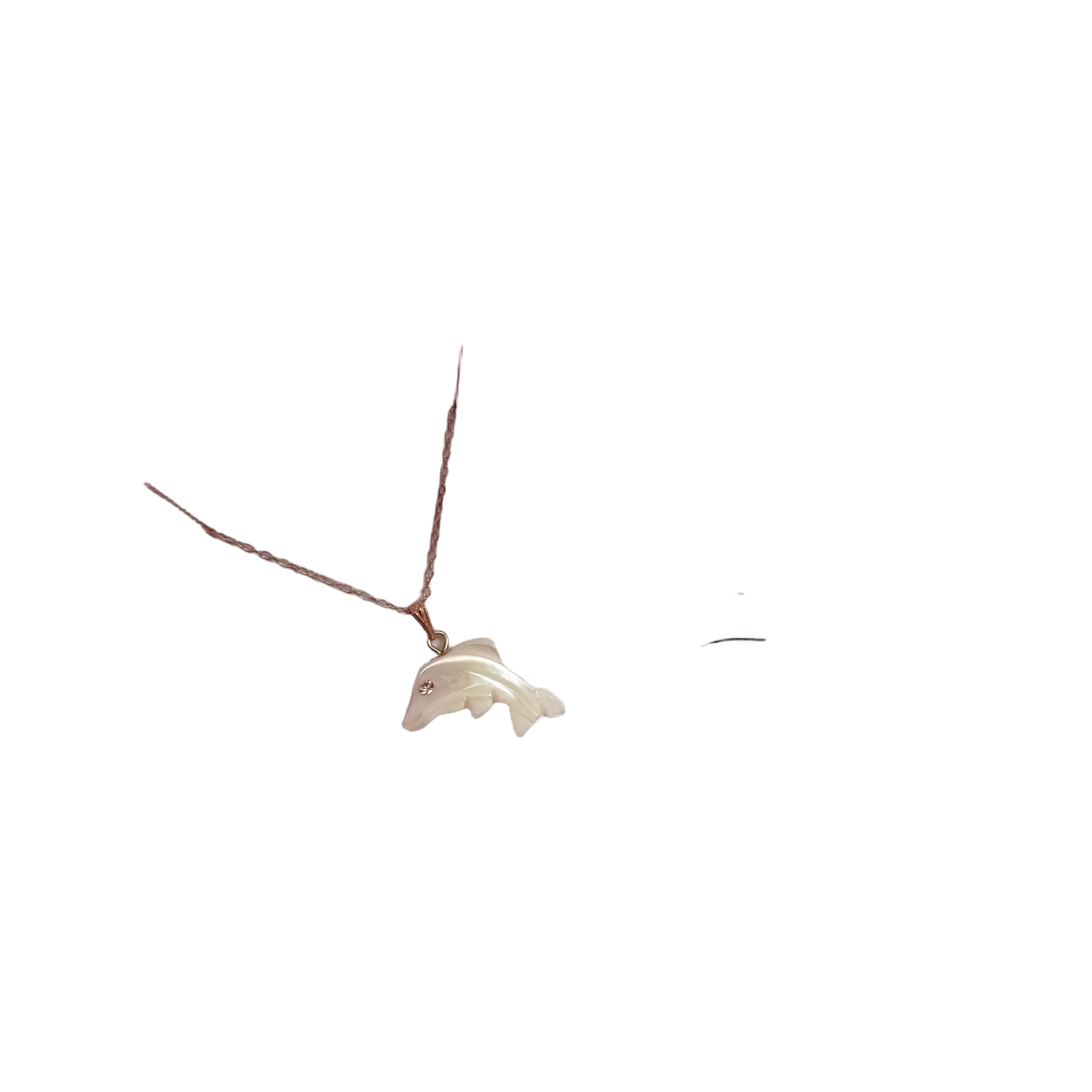 Dolphin necklace on 18 inch Sterling Silver Chain, Be Smarter Than A Dolphin Message, Personalised Gift, Affirmation Necklace, Affirmation Gift, Unique Gift Idea | by nlanlaVictory - Cityz Atelier lumiere